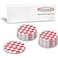 ECENCE Soporte magnético para detector de humo - 10 unidades soporte magnético adhesivo para detectores de humo Ø 70mm…